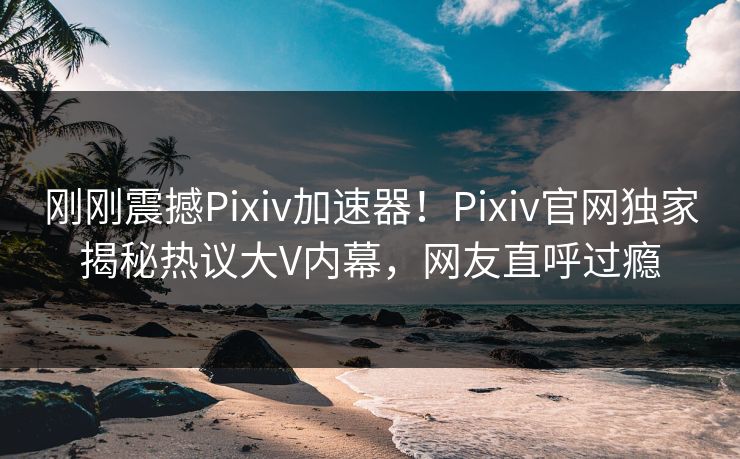 刚刚震撼Pixiv加速器！Pixiv官网独家揭秘热议大V内幕，网友直呼过瘾